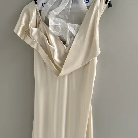 Reformation Silk Cream Dress - Picture 7 of 8